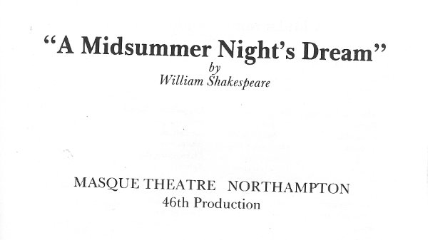 A Midsummer Night's Dream
