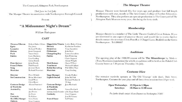 A Midsummer Night's Dream