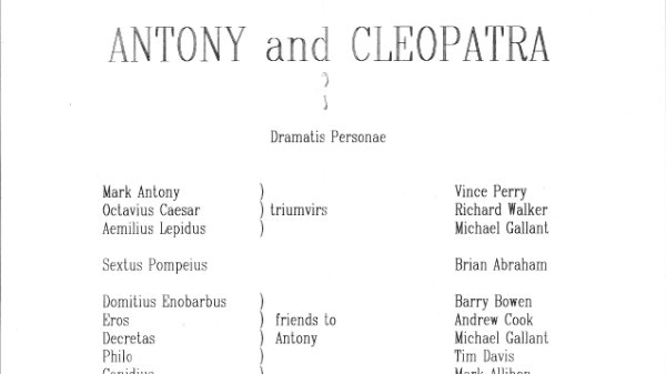 Antony and Cleopatra