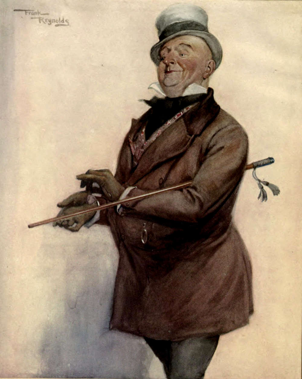 A drawing of Mr Micawber