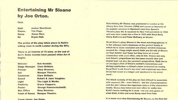 Entertaining Mr Sloane