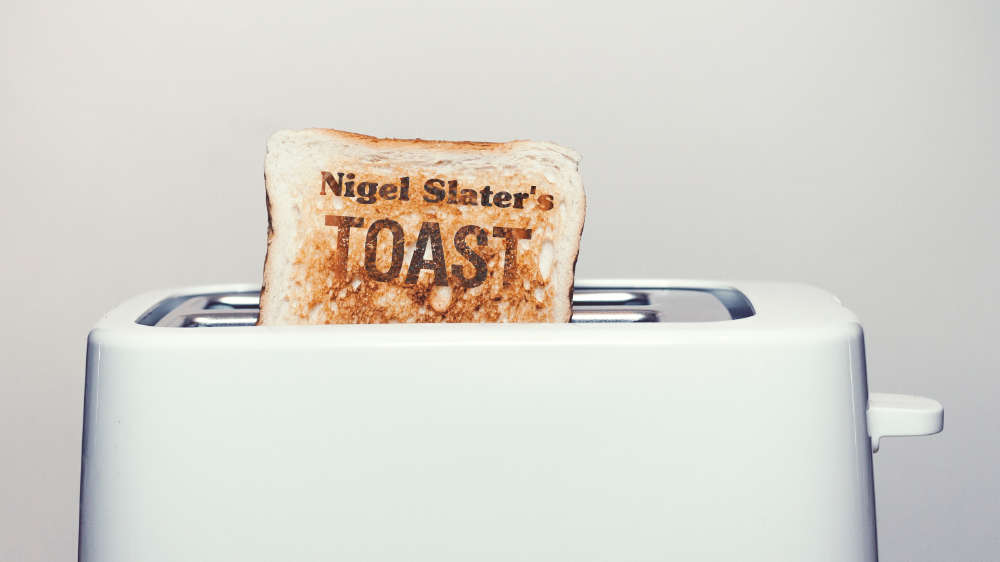 Toast in a toaster