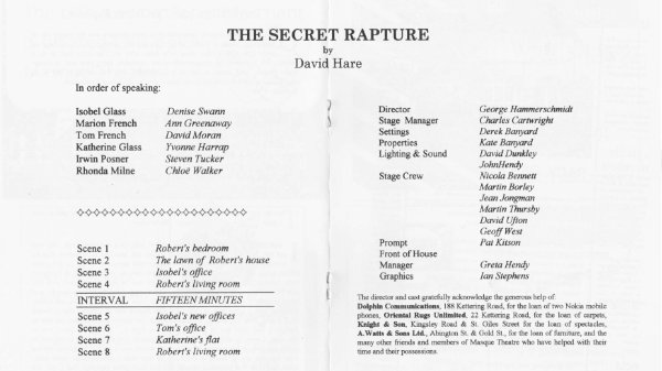The Secret Rapture