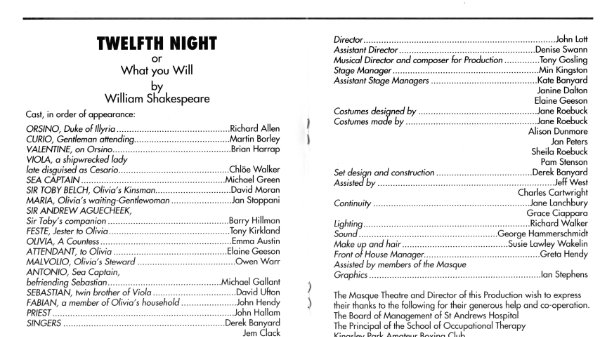 Twelfth Night (1992)
